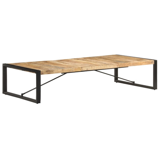 Couchtisch 180x90x40 cm Raues Mangoholz