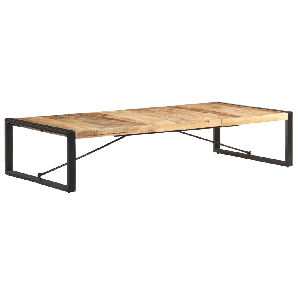 Couchtisch 180x90x40 cm Raues Mangoholz