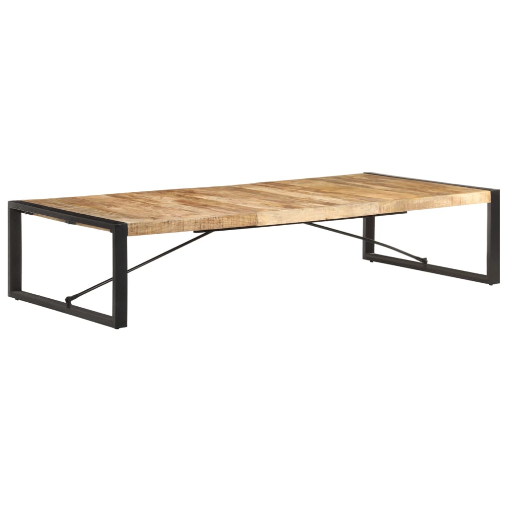 Couchtisch 180x90x40 cm Raues Mangoholz