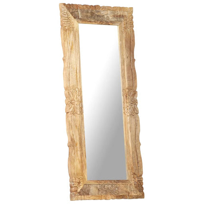 Spiegel 110x50 cm Massivholz Mango