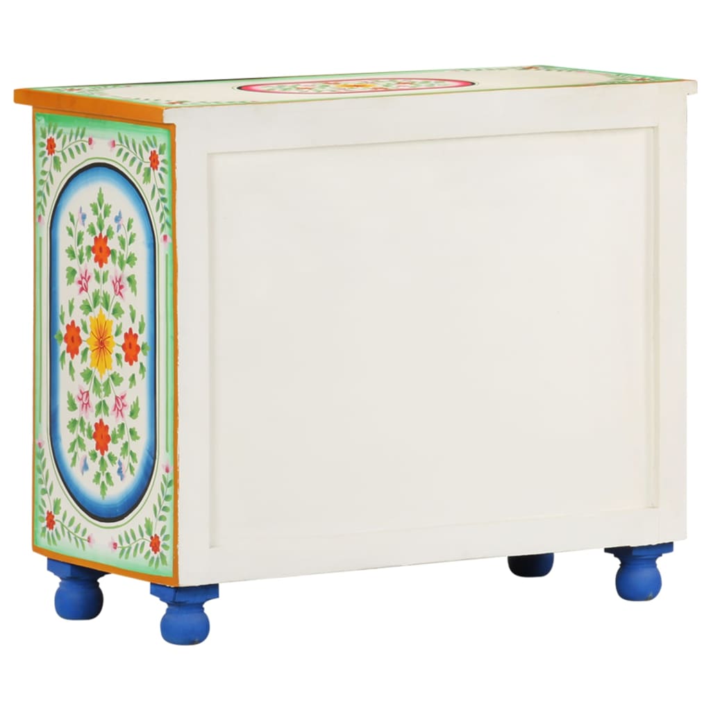 Sideboard Handbemalt 70x35x60 cm Mango Massivholz