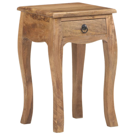 Bedside table 28x28x46 cm solid mango wood