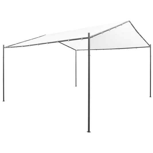 Gartenpavillon 400x400x260 cm Weiß 180 g/m²