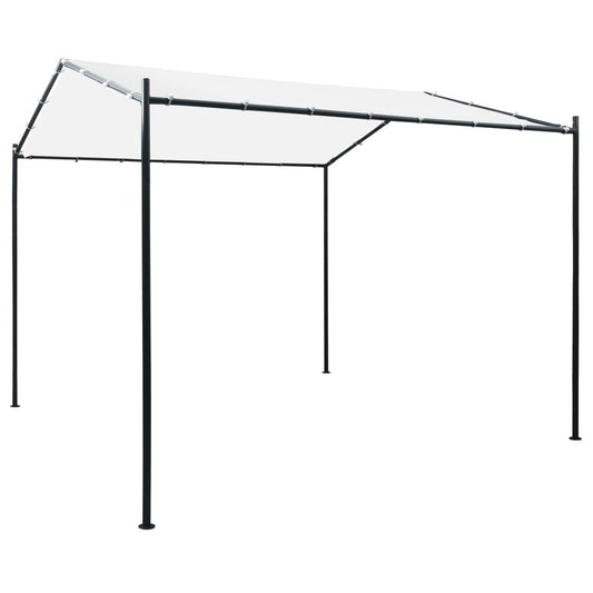 Pavillon 3x3x2,6 m Weiß 180 g/m²