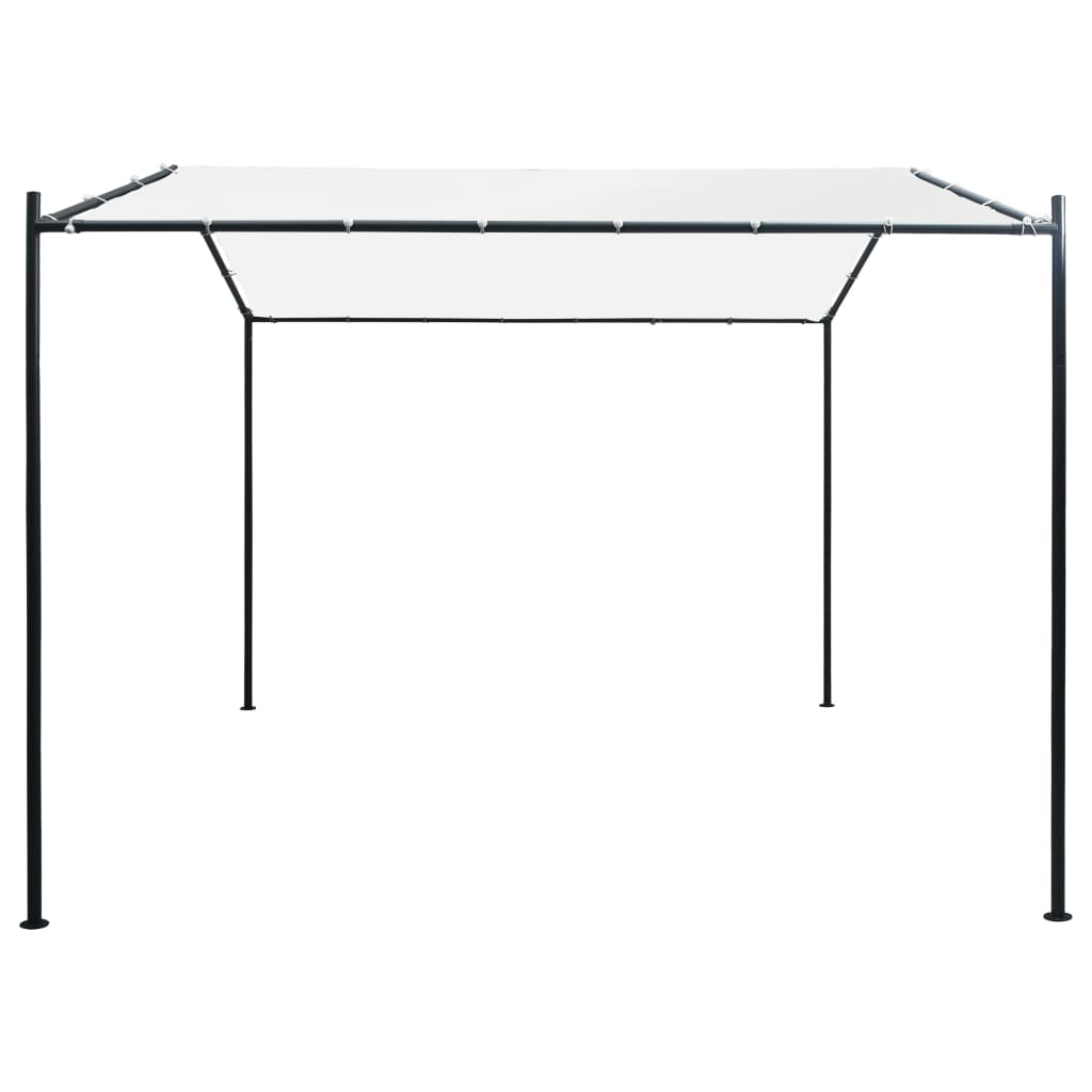 Pavillon 3x3x2,6 m Weiß 180 g/m²