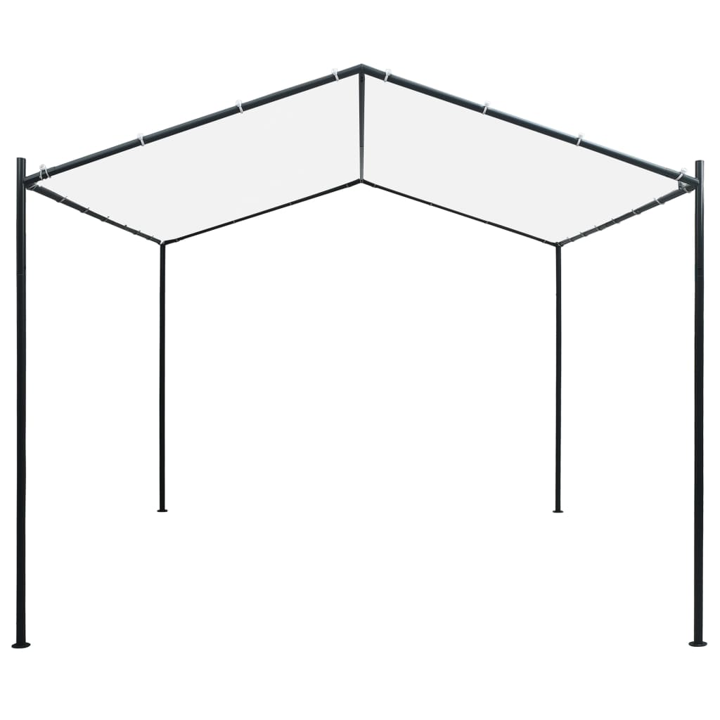Pavillon 3x3x2,6 m Weiß 180 g/m²