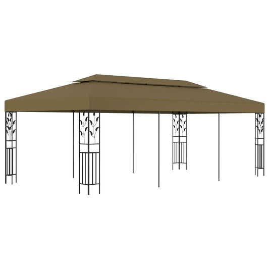 Pavillon 6x3 m Taupe 180 g/m²