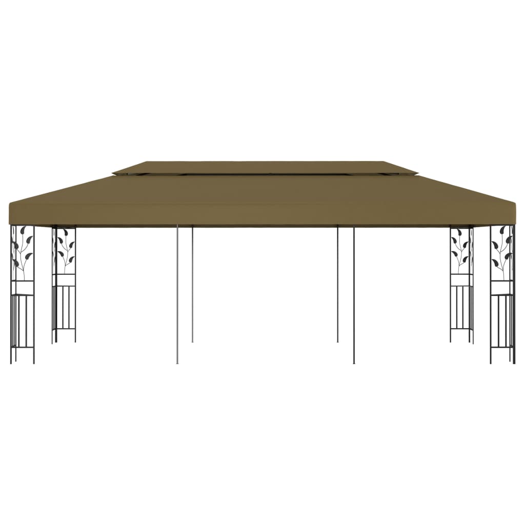 Pavillon 6x3 m Taupe 180 g/m²