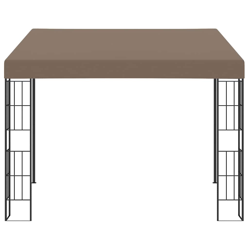 Wand-Pavillon 3x3 m Taupe Stoff
