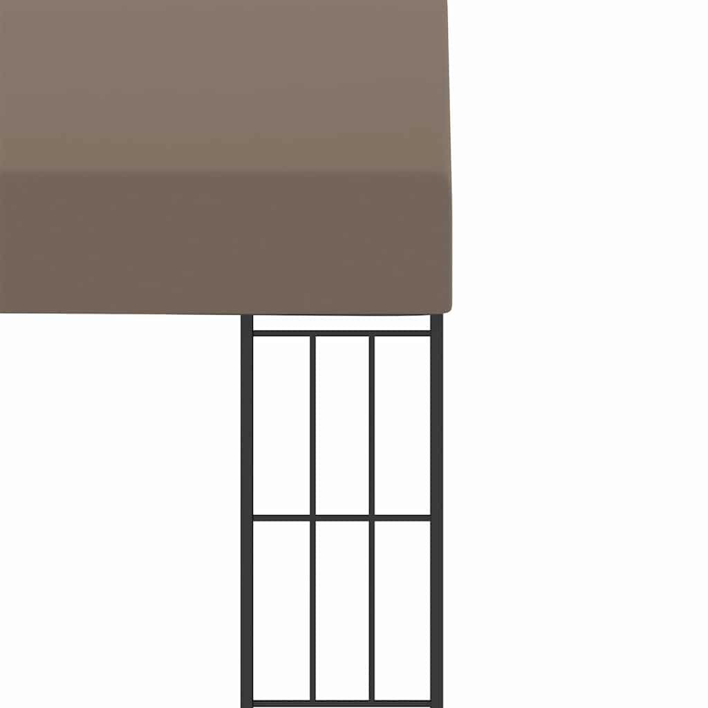 Wand-Pavillon 3x3 m Taupe Stoff