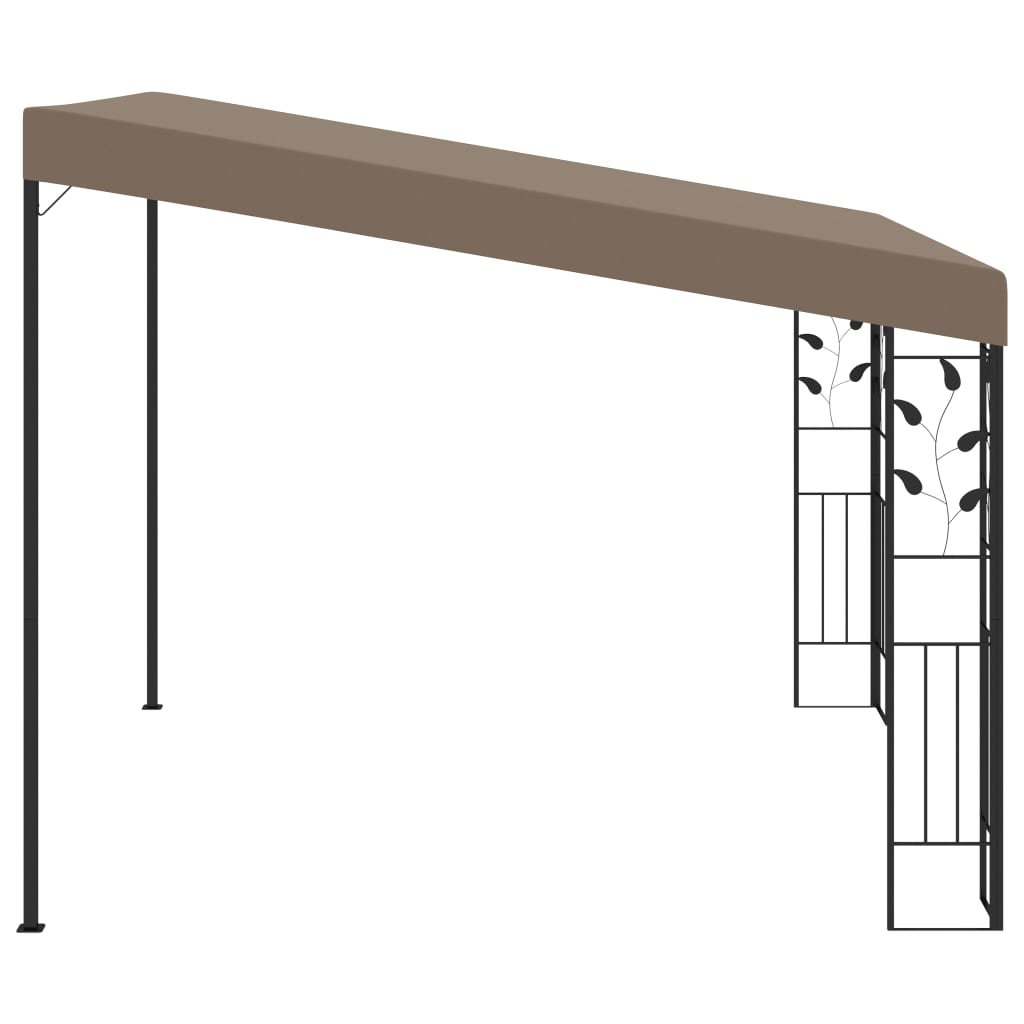 Wand-Pavillon 3x3x2,5 m Taupe