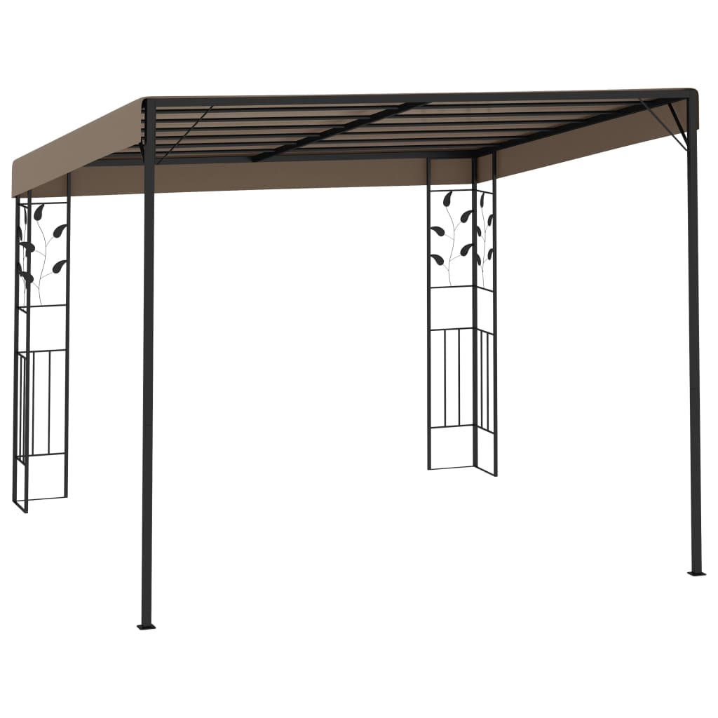 Wand-Pavillon 3x3x2,5 m Taupe