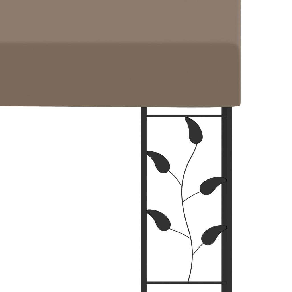 Wand-Pavillon 4x3x2,5 m Taupe