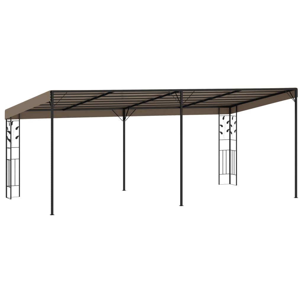 Wand-Pavillon 6x3x2,5 m Taupe