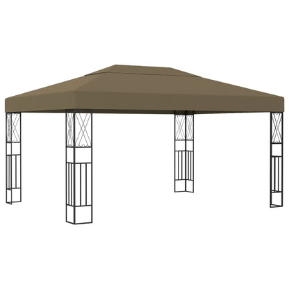 Pavillon 3x4 m Taupe Stoff