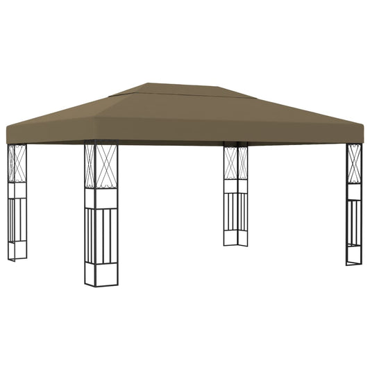Pavillon 3x4 m Taupe Stoff
