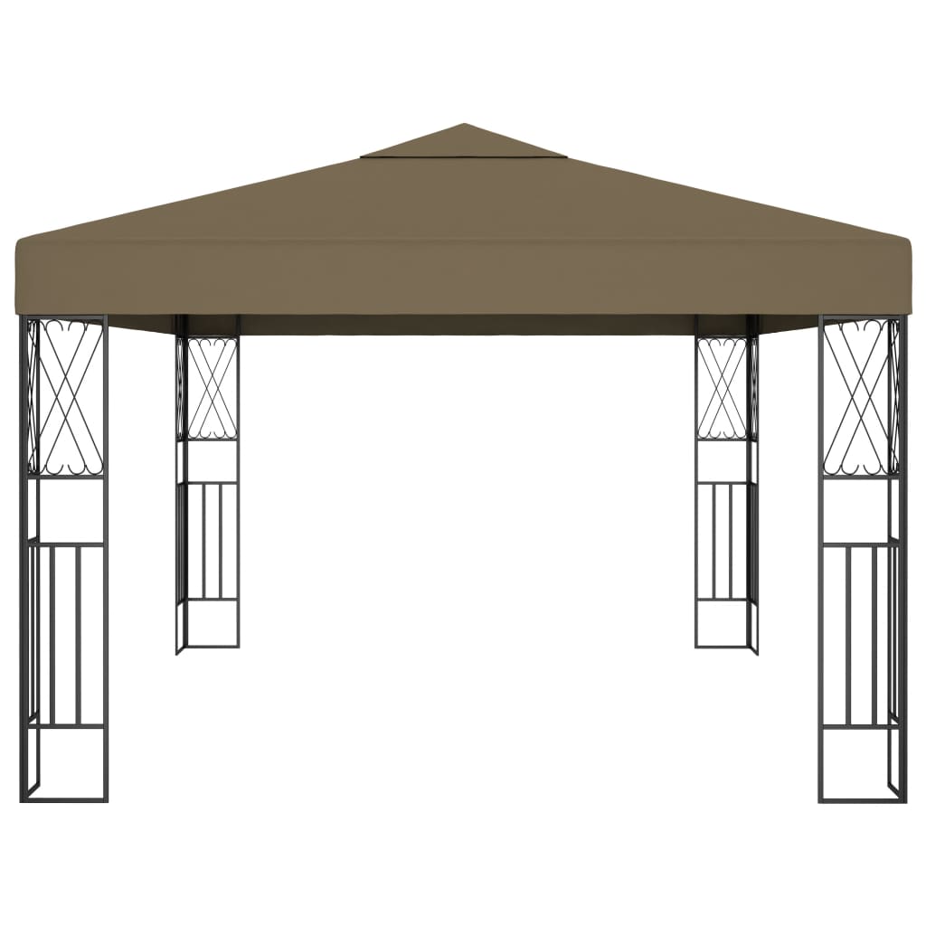 Pavillon 3x4 m Taupe Stoff
