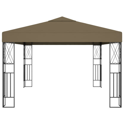 Pavillon 3x4 m Taupe Stoff