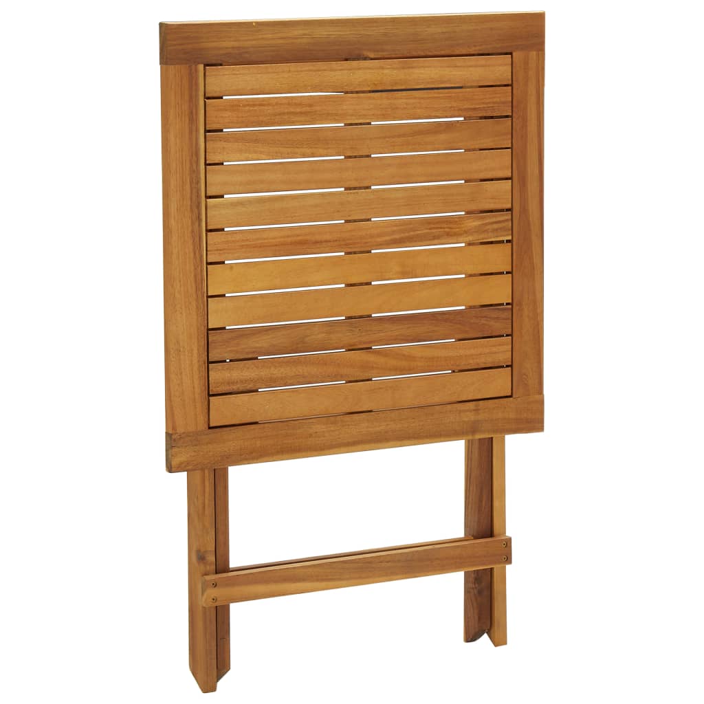 Gartenmöbel Sets | Faltbar 2 pcs Dunkelgraue Kissen Warmes Holz