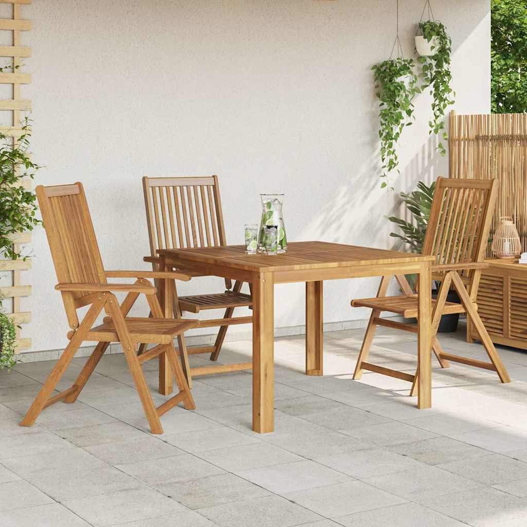 Klappstühle 3 Stk. Massivholz Akazie