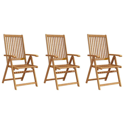 Klappstühle 3 Stk. Massivholz Akazie