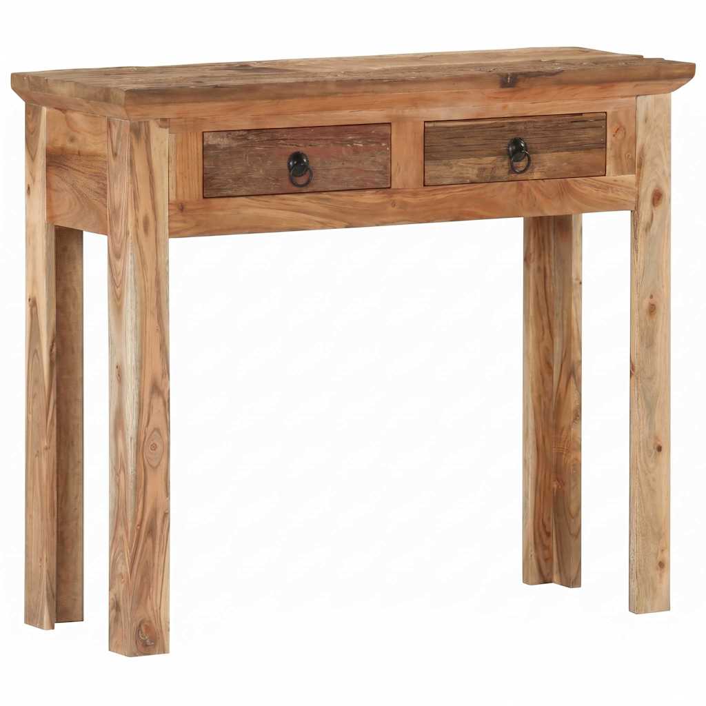 Konsolentisch 90,5x30x75 cm Akazie und Recyceltes Massivholz