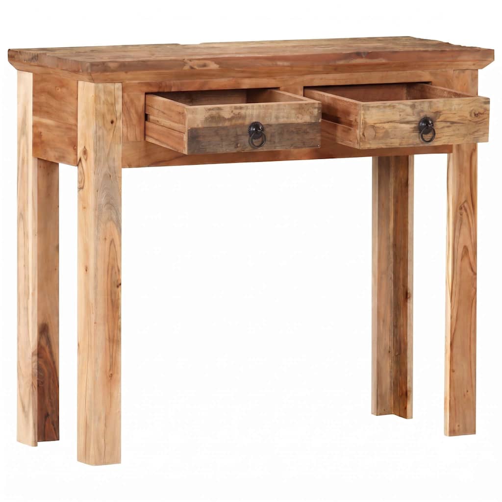Konsolentisch 90,5x30x75 cm Akazie und Recyceltes Massivholz