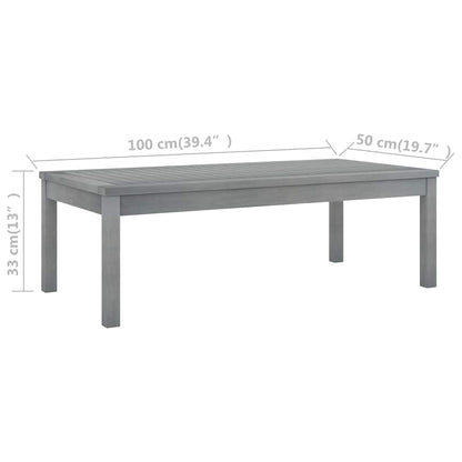 4-tlg. Garten-Lounge-Set mit Auflagen Massivholz Akazie
