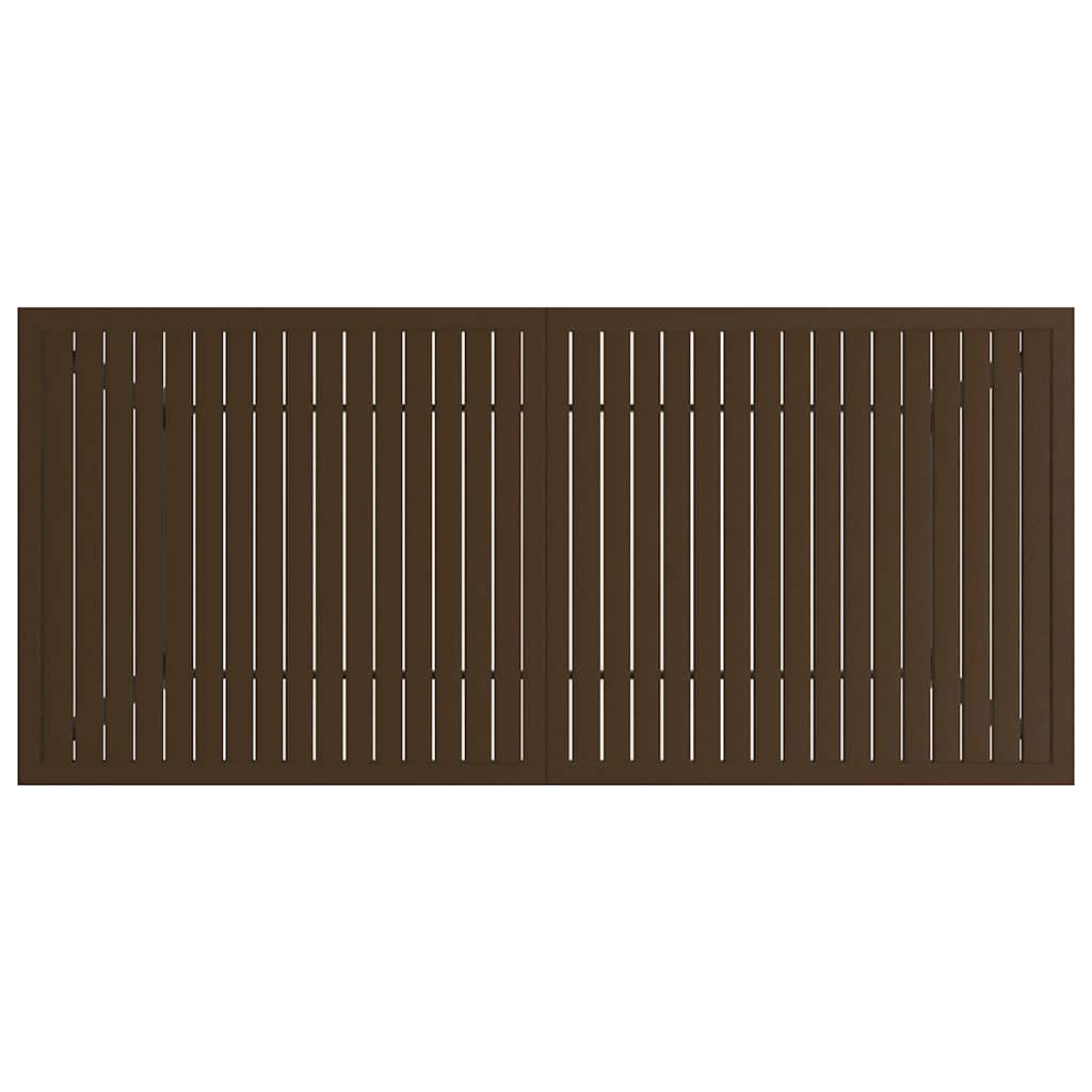 Gartentisch Braun 190x80x72 cm Stahl
