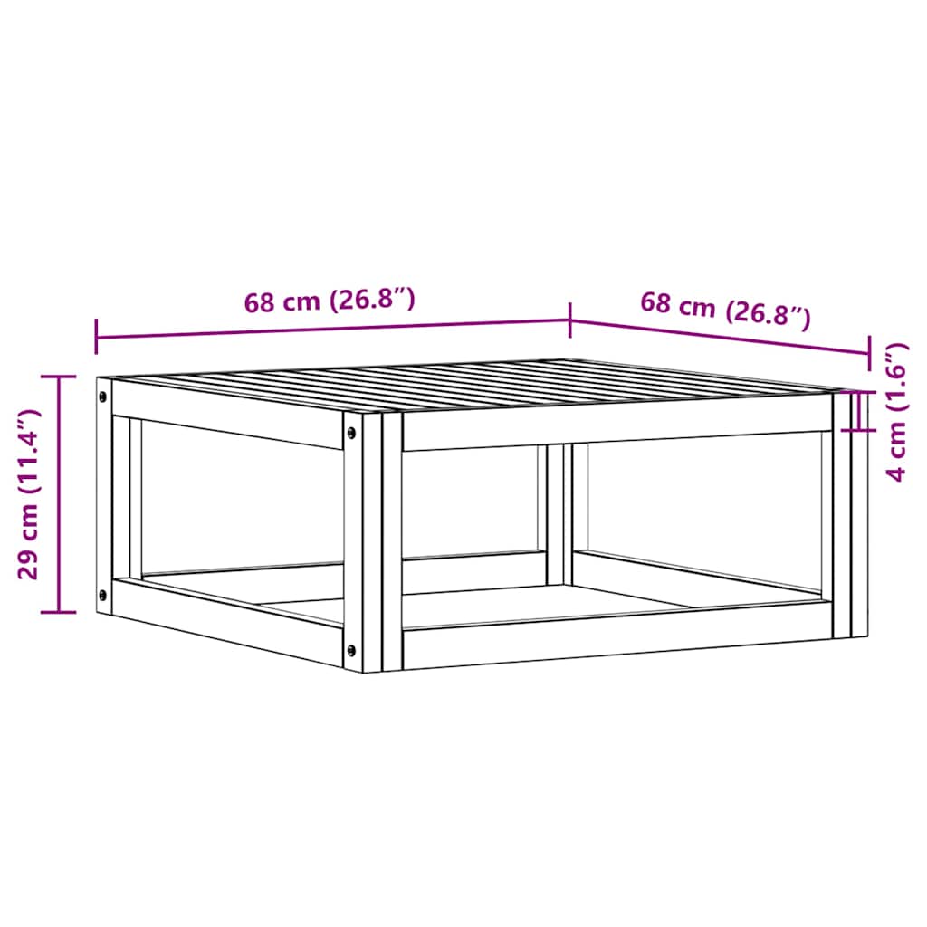 3-tlg. Garten-Lounge-Set mit Creme-Kissen Massivholz Akazie