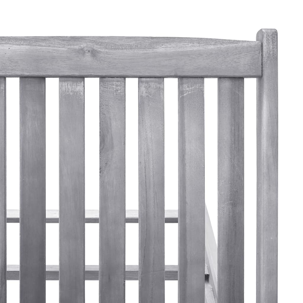 Chaise longue en bois d'acacia massif
