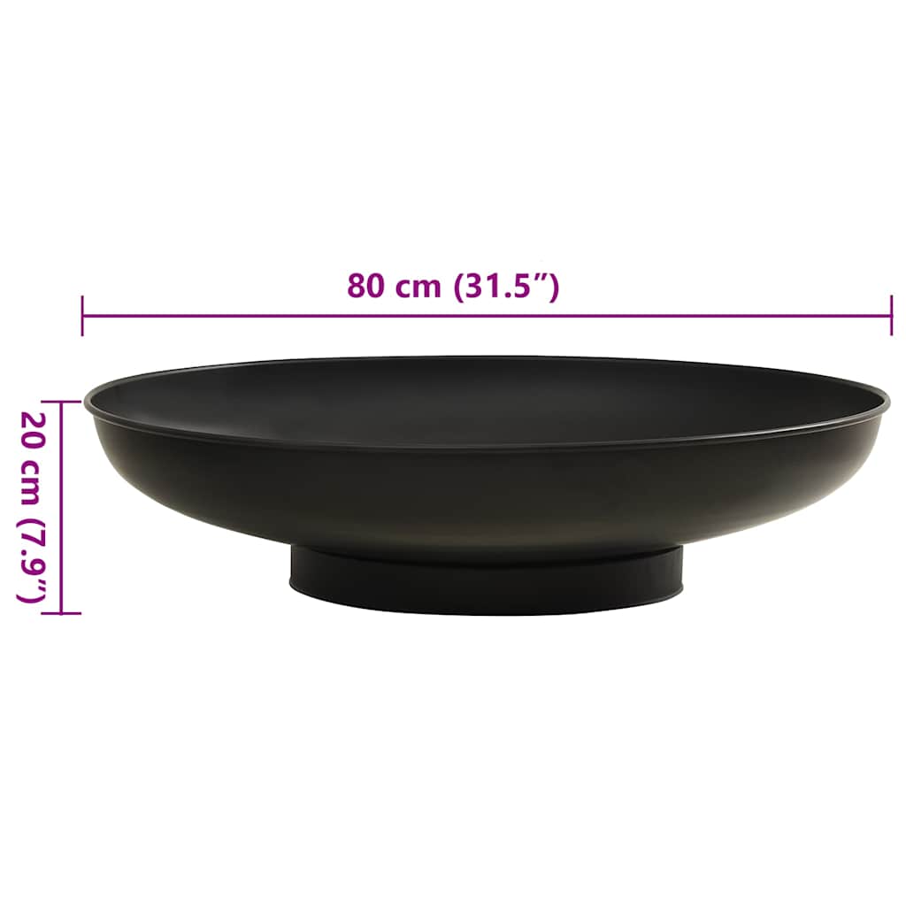 Feuerschale 80 cm Stahl
