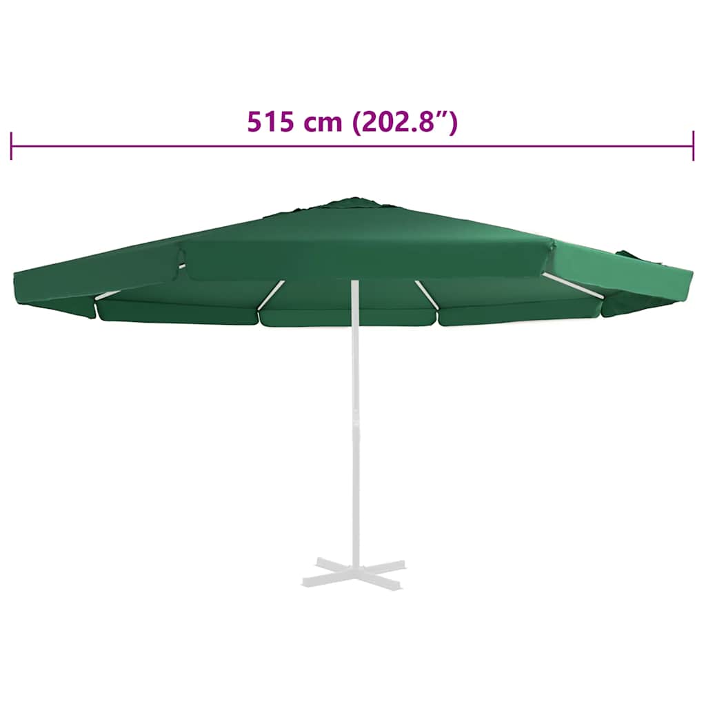 Ersatzbezug für Sonnenschirm Grün 515 cm