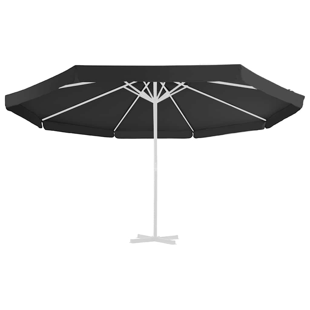 Ersatzbezug für Sonnenschirm Schwarz 515 cm