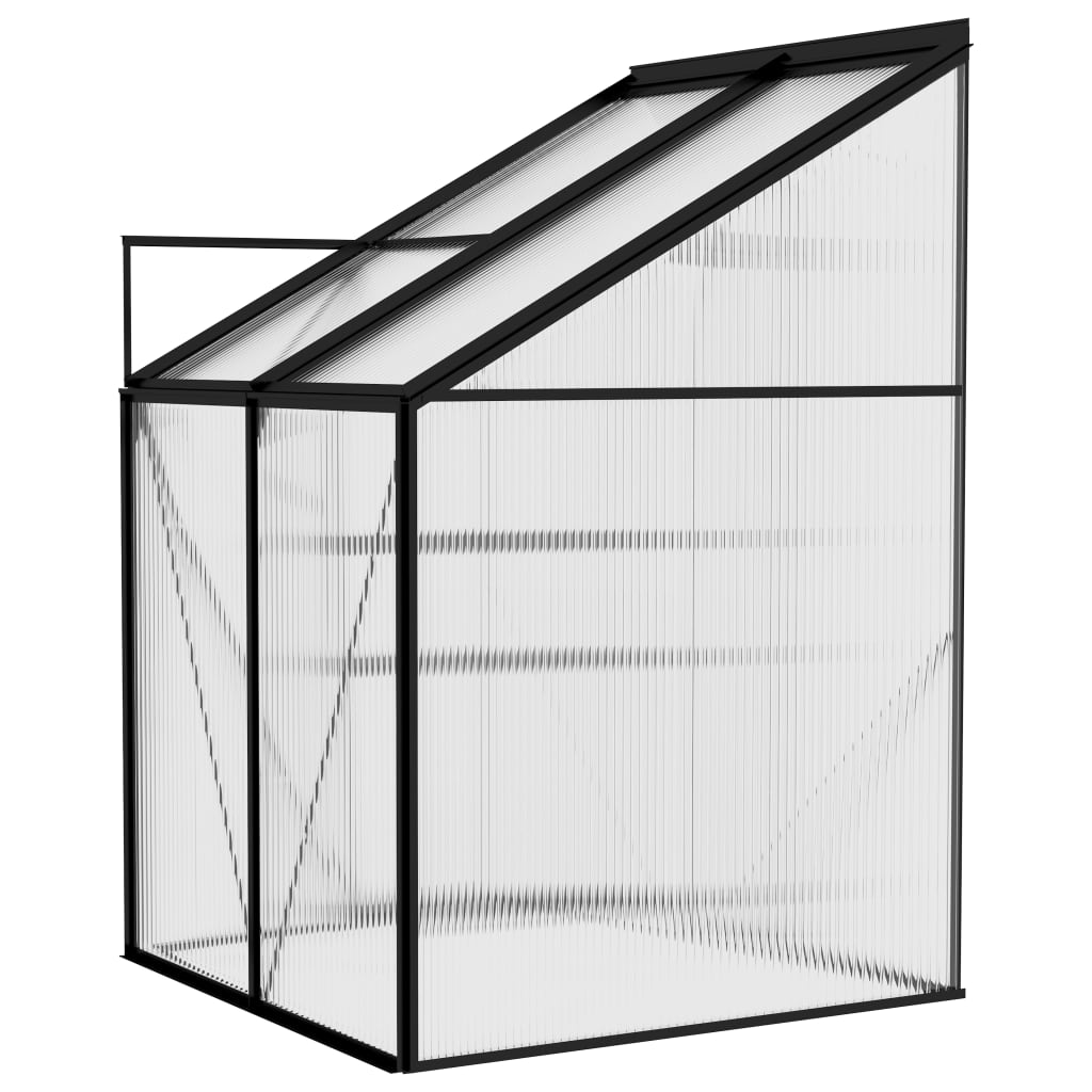Gewächshaus Anthrazit Aluminium 2,59 m³