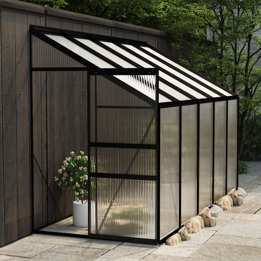 Gewächshaus Anthrazit Aluminium 6,23 m³