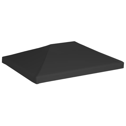 Pavillondach 270 g/m² 4x3 m Schwarz