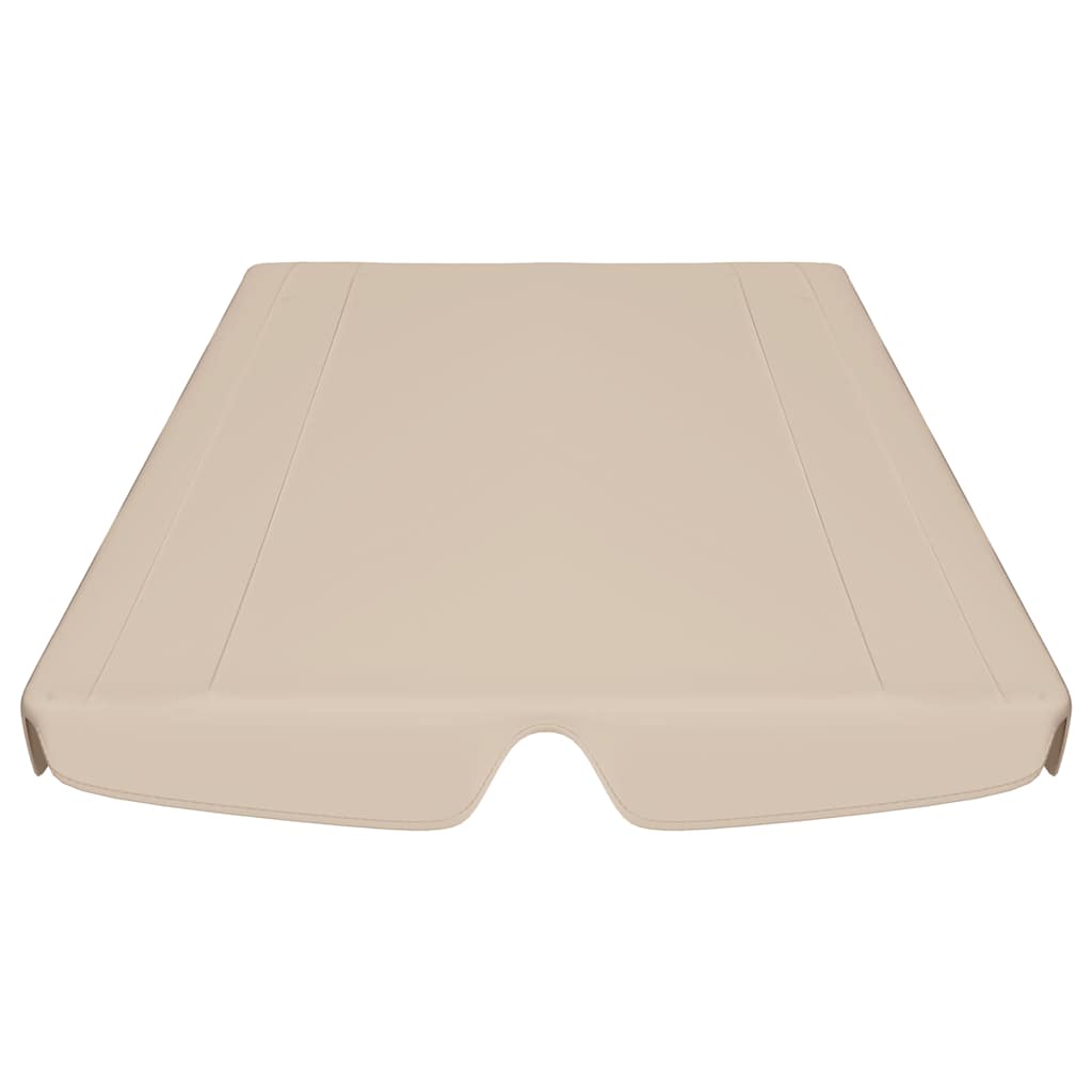 Ersatzdach für Hollywoodschaukel Beige 188/168x145/110 cm
