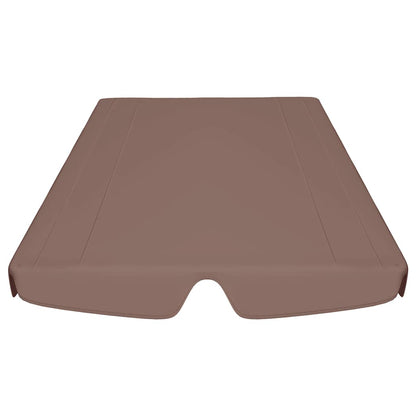 Ersatzdach für Hollywoodschaukel Braun 150/130x105/70 cm