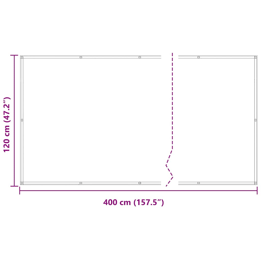 Balkon-Sichtschutz Anthrazit 120x400 cm Oxford-Gewebe