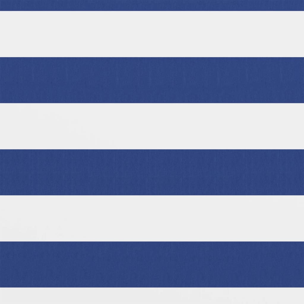 Balkon-Sichtschutz Weiß und Blau 120x600 cm Oxford-Gewebe