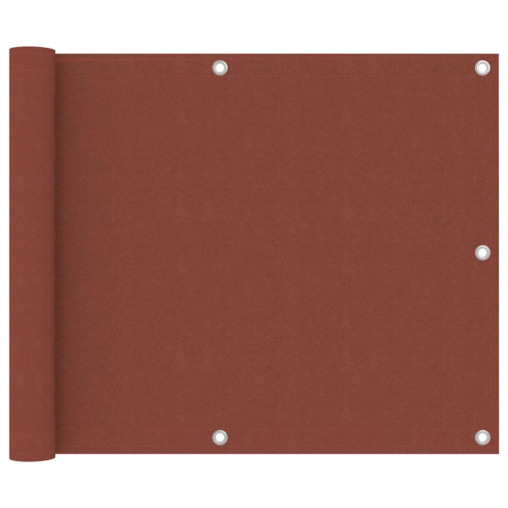Balkon-Sichtschutz Terrakotta-Rot 75x300 cm Oxford-Gewebe