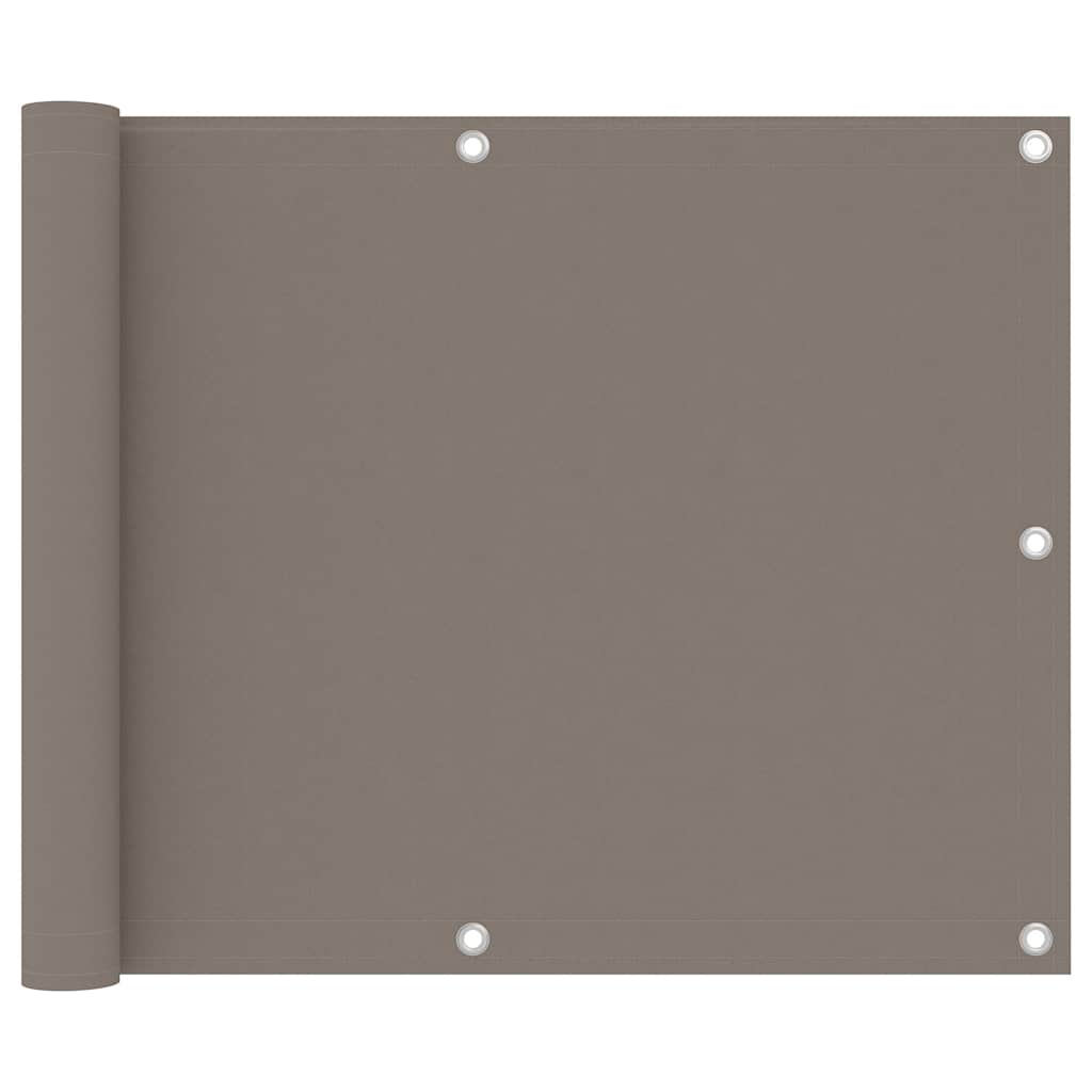 Balkon-Sichtschutz Taupe 75x300 cm Oxford-Gewebe