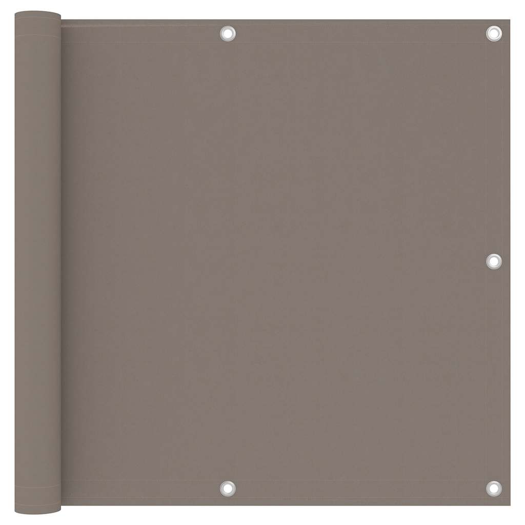 Balkon-Sichtschutz Taupe 90x300 cm Oxford-Gewebe