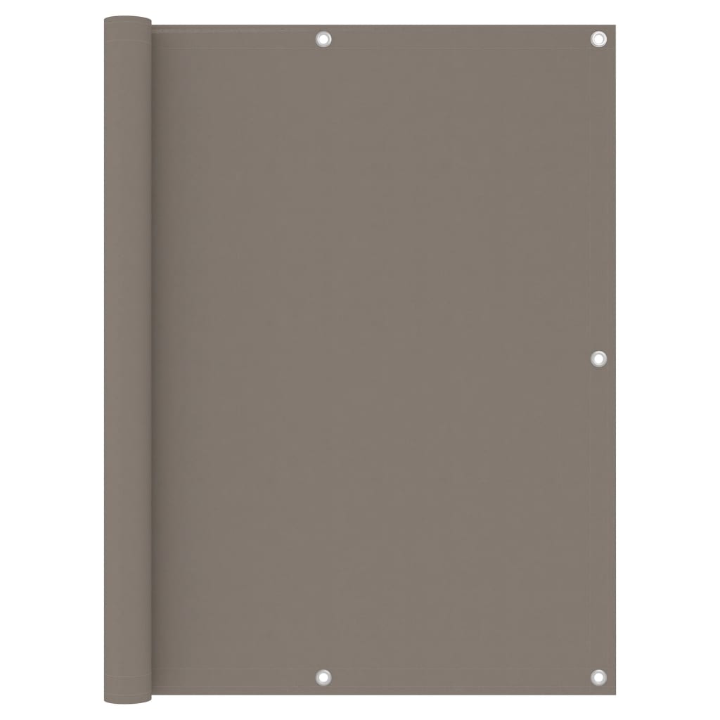 Balkon-Sichtschutz Taupe 120x300 cm Oxford-Gewebe