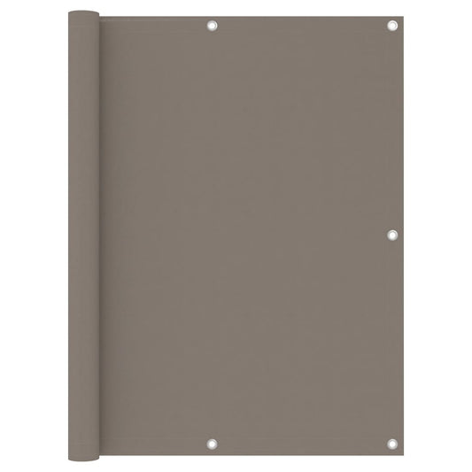 Balkon-Sichtschutz Taupe 120x300 cm Oxford-Gewebe
