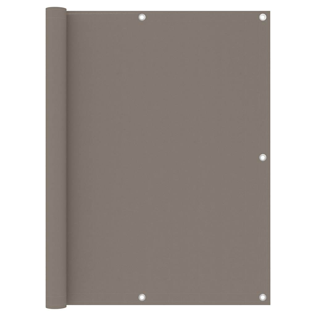 Balkon-Sichtschutz Taupe 120x300 cm Oxford-Gewebe