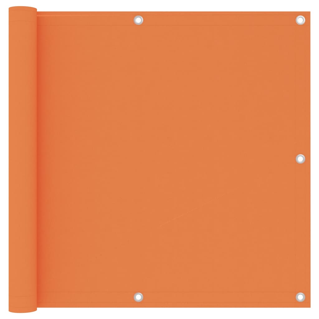 Balkon-Sichtschutz Orange 90x600 cm Oxford-Gewebe