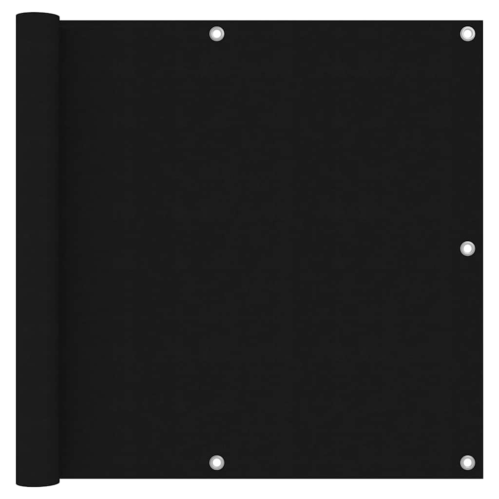 Balkon-Sichtschutz Schwarz 90x300 cm Oxford-Gewebe