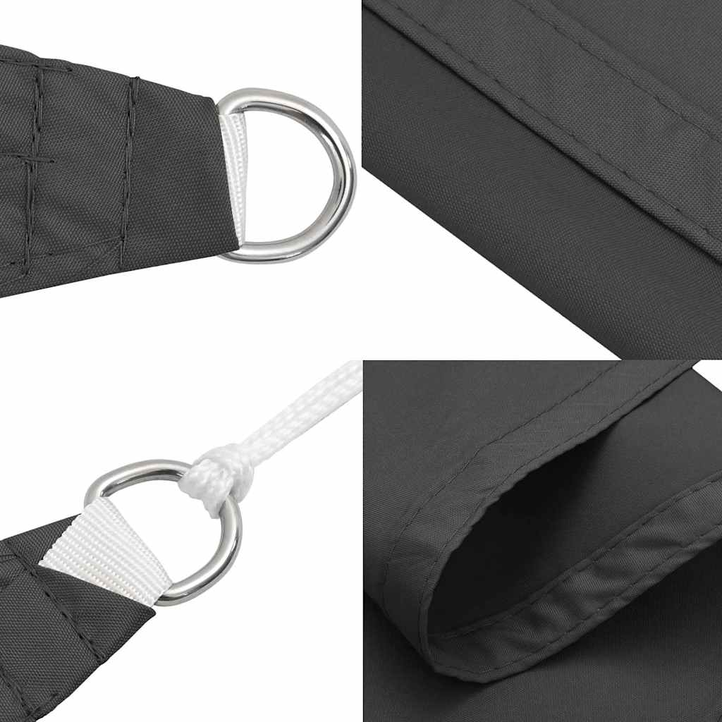 Sonnensegel Oxford-Gewebe Quadratisch 4x4 m Anthrazit